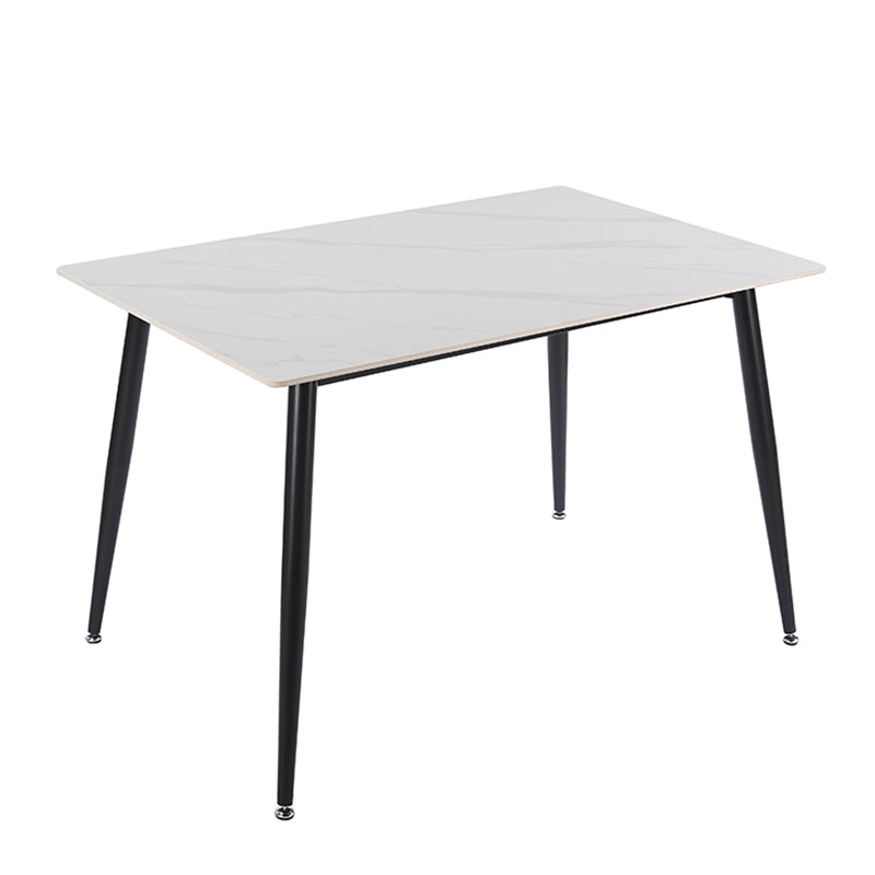 LOBY CERAMIC WHITE MARBLE TABLE 120x80x75