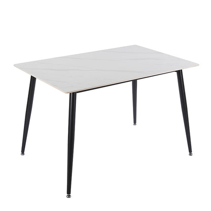 LOBY CERAMIC WHITE MARBLE TABLE 120x80x75