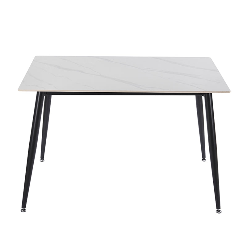 LOBY CERAMIC WHITE MARBLE TABLE 120x80x75