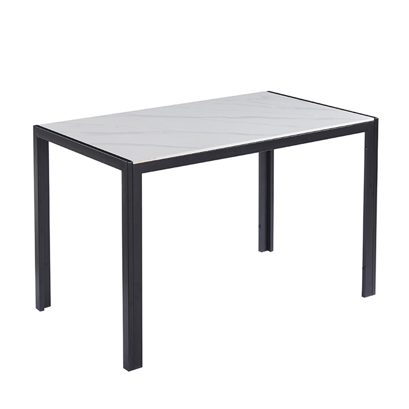 EVELYN CERAMIC WHITE MARBLE TABLE 120x70x75