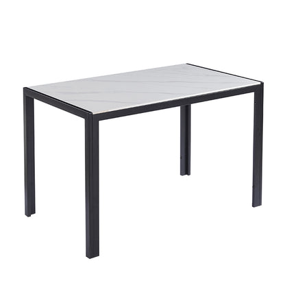 EVELYN CERAMIC WHITE MARBLE TABLE 120x70x75