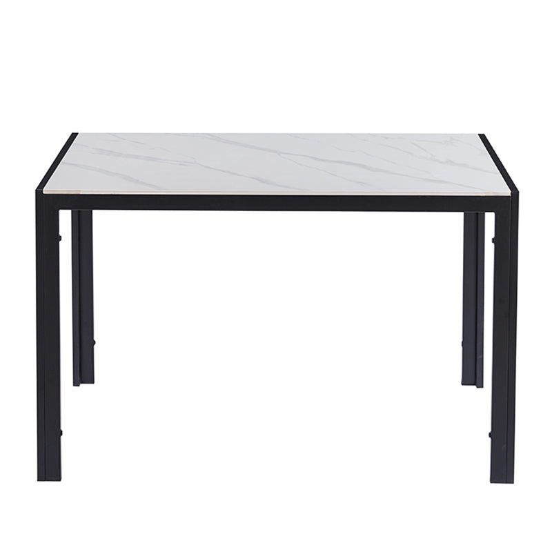 EVELYN CERAMIC WHITE MARBLE TABLE 120x70x75