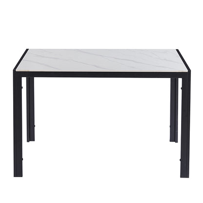 EVELYN CERAMIC WHITE MARBLE TABLE 120x70x75