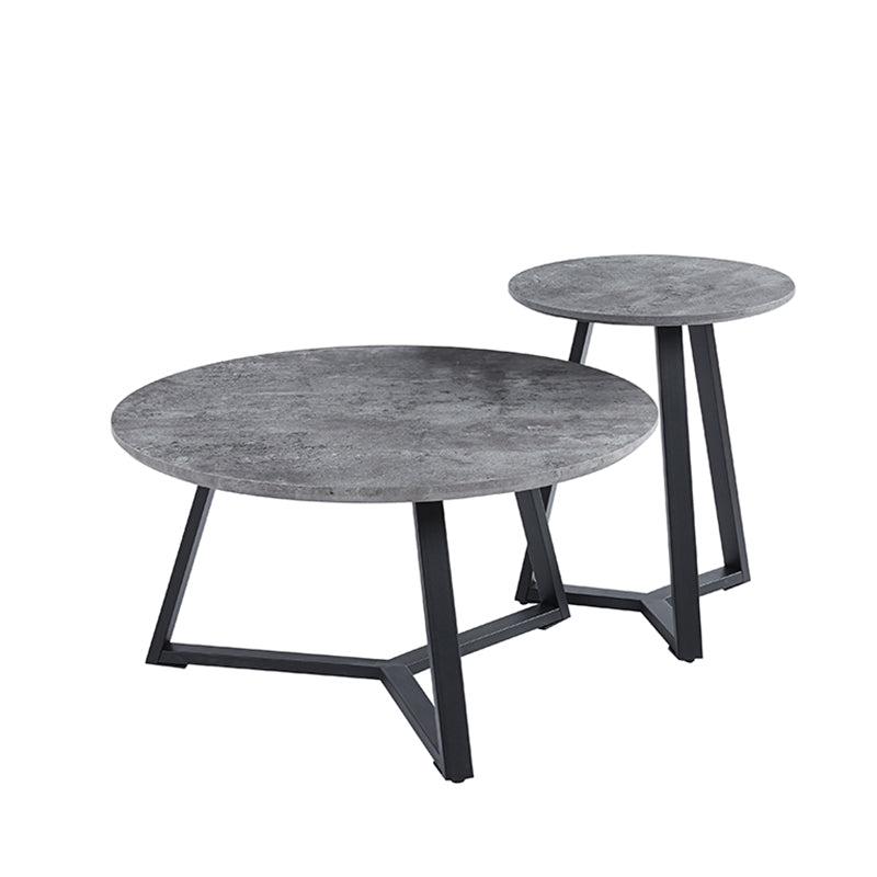 ALEX SET 2 ΤΜΧ CEMENT ΤΡΑΠΕΖΙ ΣΑΛΟΝΙΟΥ Φ45x55 & Φ80x41