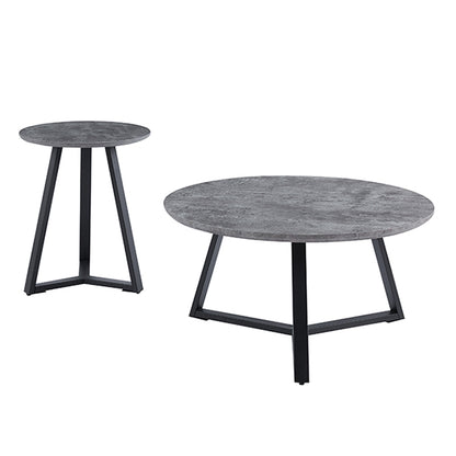 ALEX SET 2 ΤΜΧ CEMENT ΤΡΑΠΕΖΙ ΣΑΛΟΝΙΟΥ Φ45x55 & Φ80x41