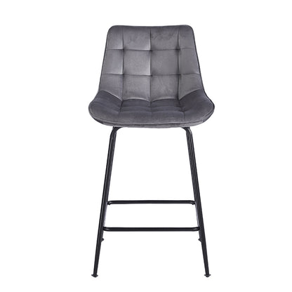 ERMINA GREY VELVET ΥΦΑΣΜΑ ΣΚΑΜΠΟ ΜΕΤΑΛΛΙΚΟ 49x50x64-94