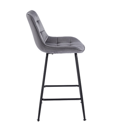ERMINA GREY VELVET ΥΦΑΣΜΑ ΣΚΑΜΠΟ ΜΕΤΑΛΛΙΚΟ 49x50x64-94