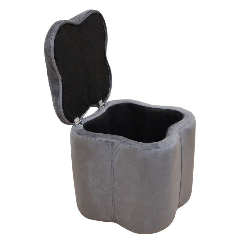FIONA ΣΚΑΜΠΟ VELVET GREY ΜΕ ΑΠΟΘ. ΧΩΡΟ 30x30x34