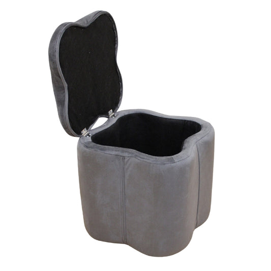 FIONA ΣΚΑΜΠΟ VELVET GREY ΜΕ ΑΠΟΘ. ΧΩΡΟ 30x30x34