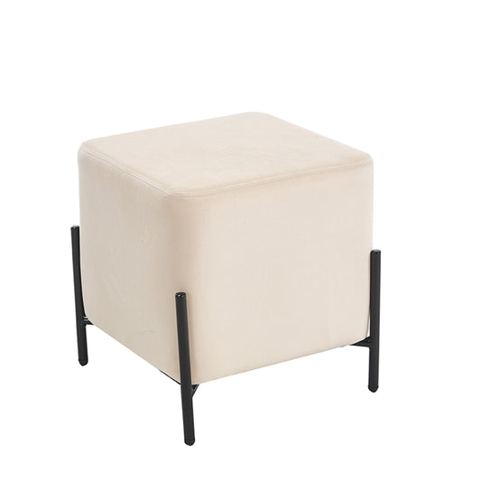 BELLA/S ΣΚΑΜΠΟ BEIGE VELVET ΥΦΑΣΜΑ 36x36x38