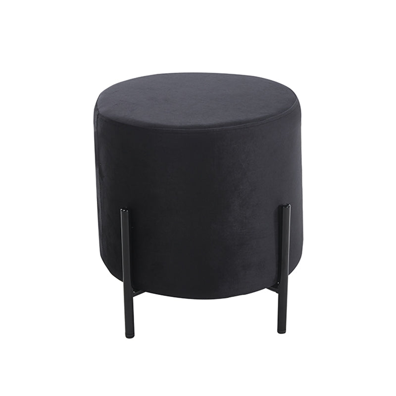 BELLA/R STOOL BLACK VELVET FABRIC D35x38