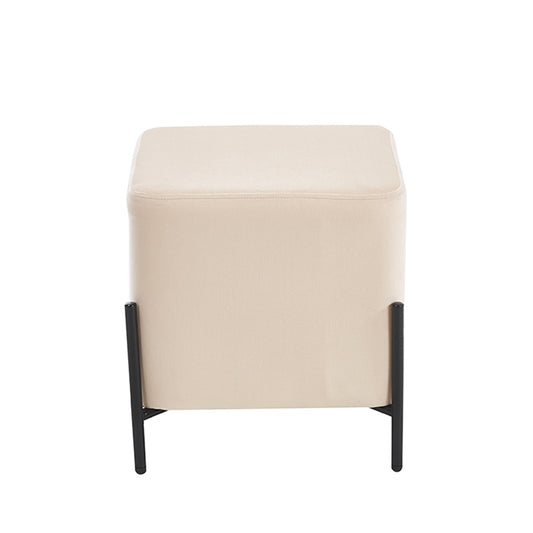 BELLA/S ΣΚΑΜΠΟ BEIGE VELVET ΥΦΑΣΜΑ 36x36x38