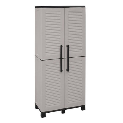 PLASTIC CUPBOARD ITALIAN TWO-DOOR WITH SHELVES 3 SHELVES 68x37x169