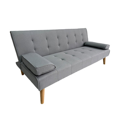MERYL LIGHT GREY ΥΦΑΣΜΑ ΚΑΝΑΠΕΣ ΚΡΕΒΑΤΙ 170x81x74