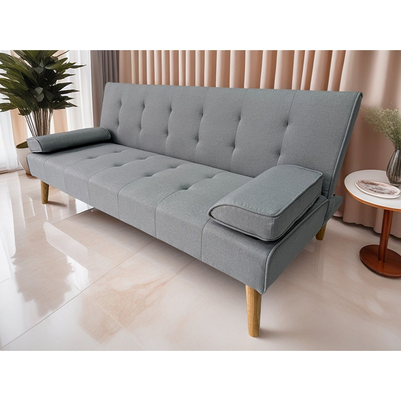 MERYL LIGHT GREY ΥΦΑΣΜΑ ΚΑΝΑΠΕΣ ΚΡΕΒΑΤΙ 170x81x74