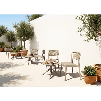 SKY TAUPE MINI ΤΡΑΠΕΖΙ ΠΟΛ/ΝΙΟΥ Φ60x45