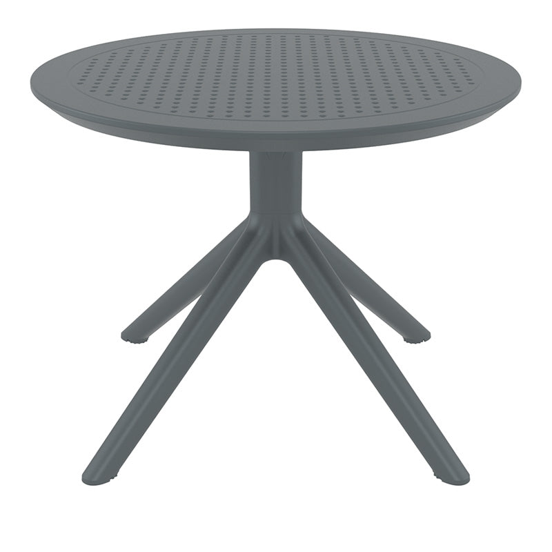 SKY DARK GREY MINI ΤΡΑΠΕΖΙ ΠΟΛ/ΝΙΟΥ Φ60x45