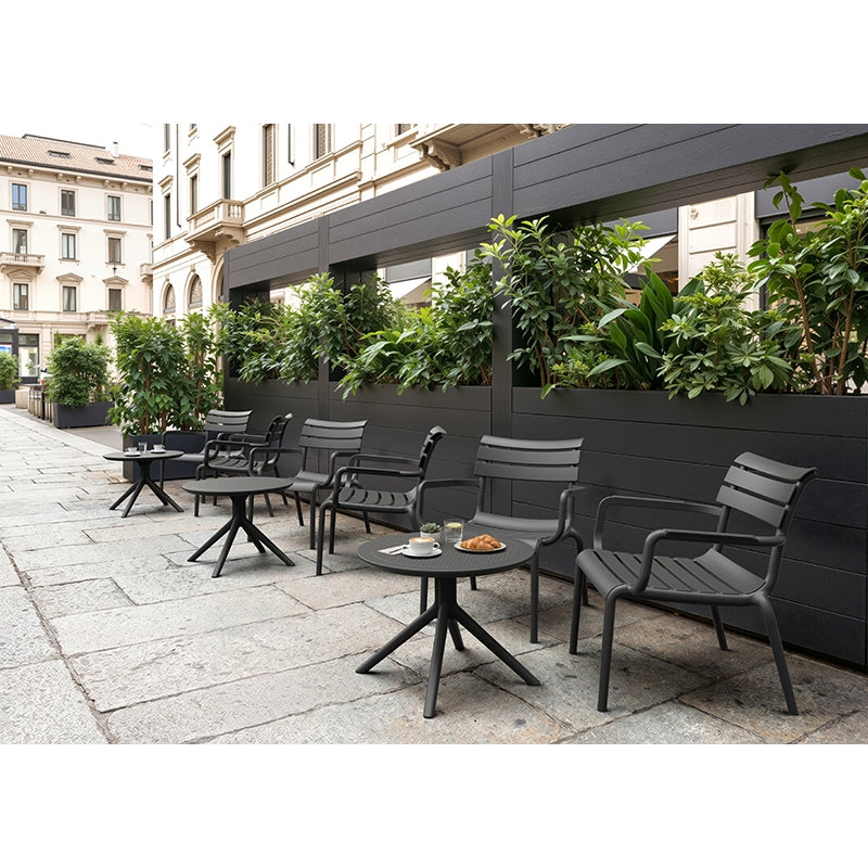 SKY BLACK MINI ΤΡΑΠΕΖΙ ΠΟΛ/ΝΙΟΥ Φ60x45