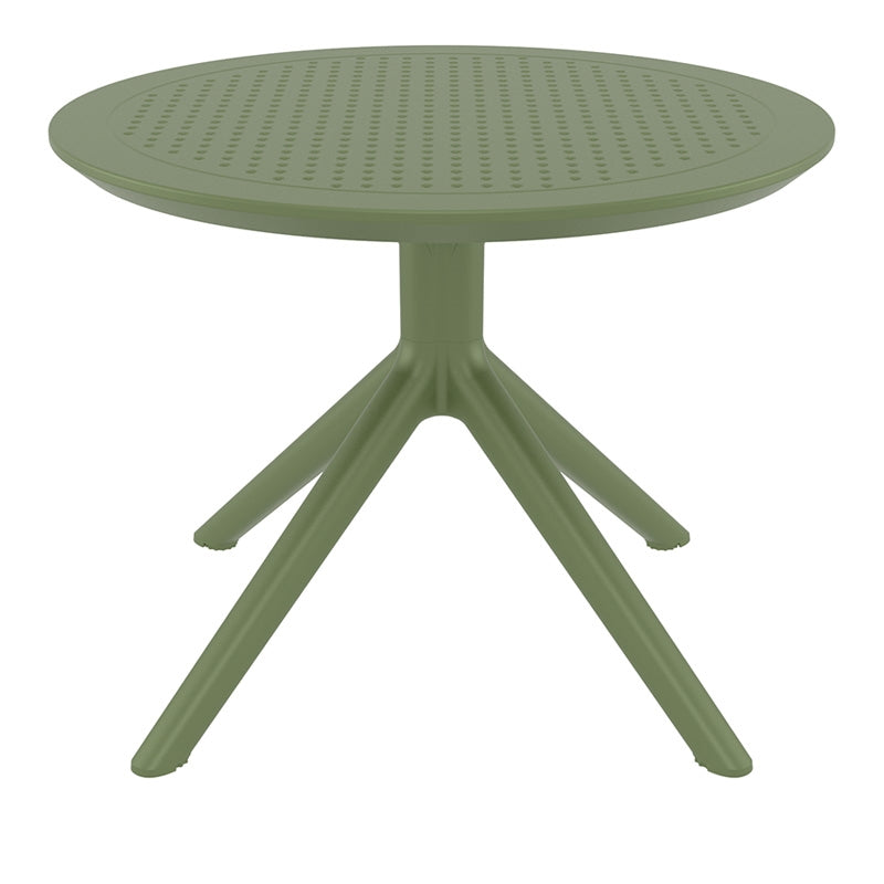 SKY OLIVE GREEN MINI ΤΡΑΠΕΖΙ ΠΟΛ/ΝΙΟΥ Φ60x45