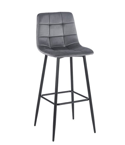 NORA GREY VELVET ΥΦΑΣΜΑ ΣΚΑΜΠΟ ΜΕΤΑΛΛΙΚΟ 45x42x75-110