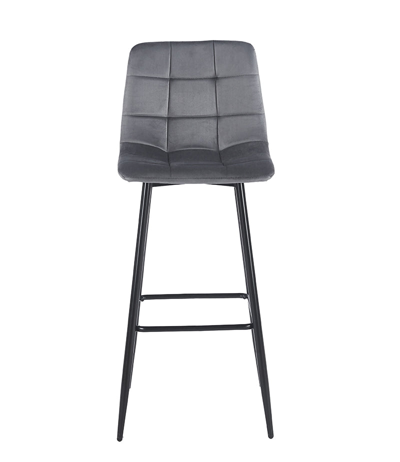 NORA GREY VELVET ΥΦΑΣΜΑ ΣΚΑΜΠΟ ΜΕΤΑΛΛΙΚΟ 45x42x75-110