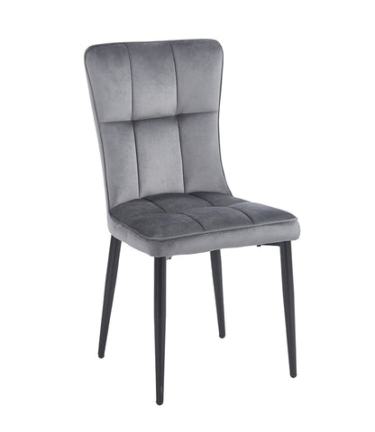 SELIN GREY VELVET ΥΦΑΣΜΑ ΚΑΡΕΚΛΑ ΜΕΤΑΛΛΙΚΗ 46x54x91