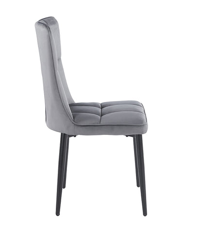 SELIN GREY VELVET ΥΦΑΣΜΑ ΚΑΡΕΚΛΑ ΜΕΤΑΛΛΙΚΗ 46x54x91