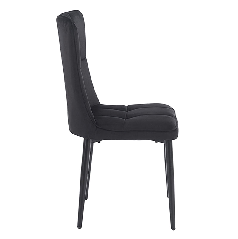 SELIN BLACK VELVET ΥΦΑΣΜΑ ΚΑΡΕΚΛΑ ΜΕΤΑΛΛΙΚΗ 46x54x91