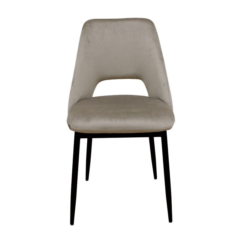 MADISON CAPPUCCINO VELVET ΥΦΑΣΜΑ ΚΑΡΕΚΛΑ ΜΕΤΑΛΛΙΚΗ 45x54x83