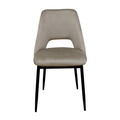 MADISON CAPPUCCINO VELVET ΥΦΑΣΜΑ ΚΑΡΕΚΛΑ ΜΕΤΑΛΛΙΚΗ 45x54x83