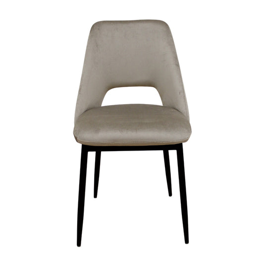 MADISON CAPPUCCINO VELVET ΥΦΑΣΜΑ ΚΑΡΕΚΛΑ ΜΕΤΑΛΛΙΚΗ 45x54x83