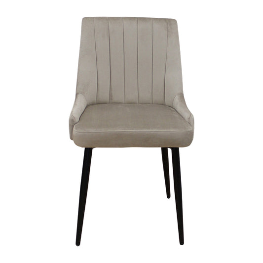 MEGAN CAPPUCCINO VELVET ΥΦΑΣΜΑ ΚΑΡΕΚΛΑ ΜΕΤΑΛΛΙΚΗ 51x58x88