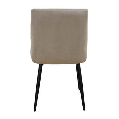 MEGAN CAPPUCCINO VELVET ΥΦΑΣΜΑ ΚΑΡΕΚΛΑ ΜΕΤΑΛΛΙΚΗ 51x58x88
