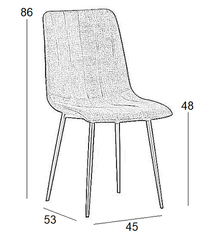 DORA CAPPUCCINO VELVET ΥΦΑΣΜΑ ΚΑΡΕΚΛΑ ΜΕΤΑΛΛΙΚΗ 45x53x86