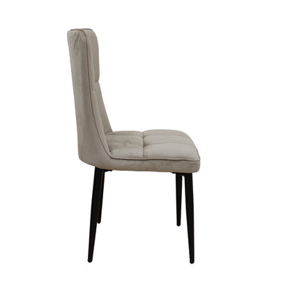 SELIN CAPPUCCINO VELVET ΥΦΑΣΜΑ ΚΑΡΕΚΛΑ ΜΕΤΑΛΛΙΚΗ 46x54x91