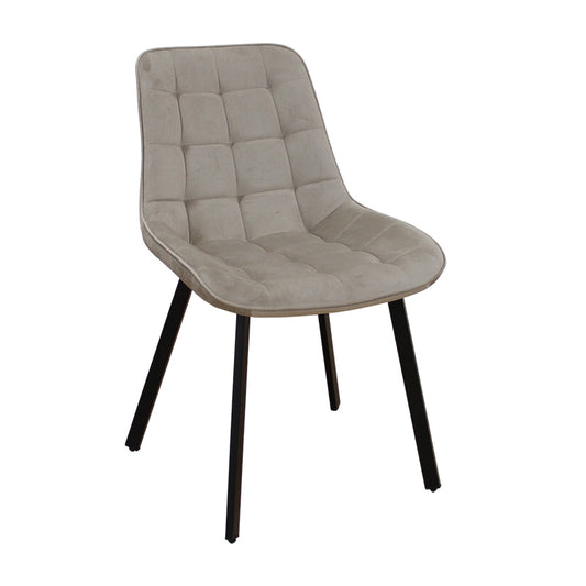 MIRA CAPPUCCINO VELVET ΥΦΑΣΜΑ ΚΑΡΕΚΛΑ ΜΕΤΑΛΛΙΚΗ 53x59x86