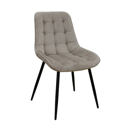 DENIS CAPPUCCINO VELVET ΥΦΑΣΜΑ ΚΑΡΕΚΛΑ ΜΕΤΑΛΛΙΚΗ 52x61x87