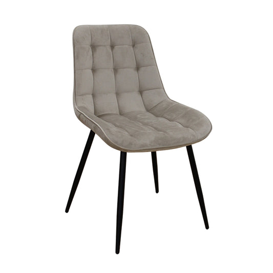 DENIS CAPPUCCINO VELVET ΥΦΑΣΜΑ ΚΑΡΕΚΛΑ ΜΕΤΑΛΛΙΚΗ 52x61x87