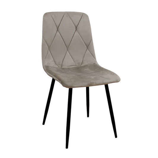 EVA CAPPUCCINO VELVET ΥΦΑΣΜΑ ΚΑΡΕΚΛΑ ΜΕΤΑΛΛΙΚΗ 43x55x90
