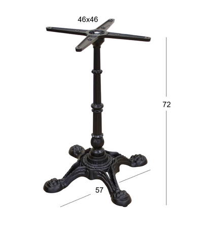 VELA 4ΝΥΧΗ ΒΑΣΗ ΜΑΝΤΕΜΙ ΜΕ ΡΕΓ/ΡΟΥΣ ΜΑΥΡΗ 57x57x72