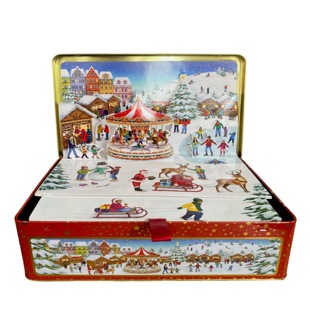 Κουτί Μεταλλικό με 3D Pop-up Σκηνικό 28x18x8