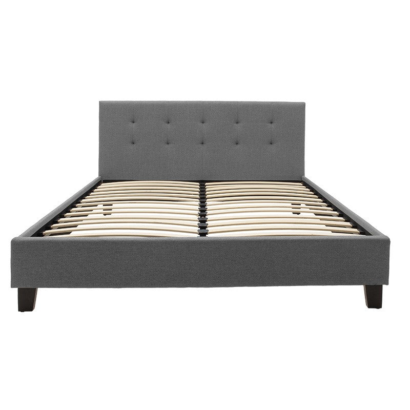 Κρεβάτι Mago Ύφασμα Ανθρακί 160x200εκ