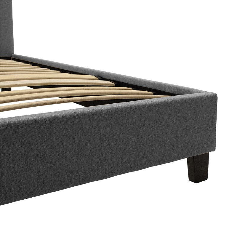 Κρεβάτι Mago Ύφασμα Ανθρακί 160x200εκ