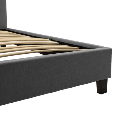 Κρεβάτι Mago Ύφασμα Ανθρακί 160x200εκ