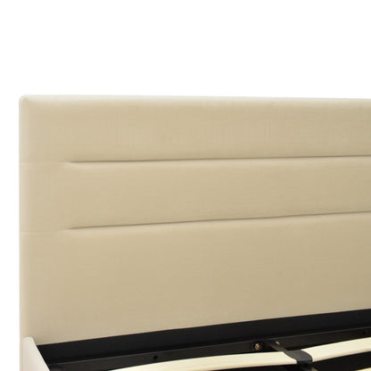 Κρεβάτι Molito Βελούδο σε Εκρού Απόχρωση με Αποθηκευτικό Χώρο 120x200εκ