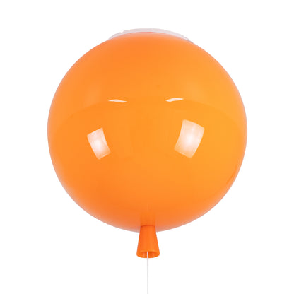 BALLOON 00650 Παιδικό Φωτιστικό Οροφής με Ντουί 1 x E27 AC 220-240V IP20 - Πορτοκαλί - Μ30 x Π30 x Υ33