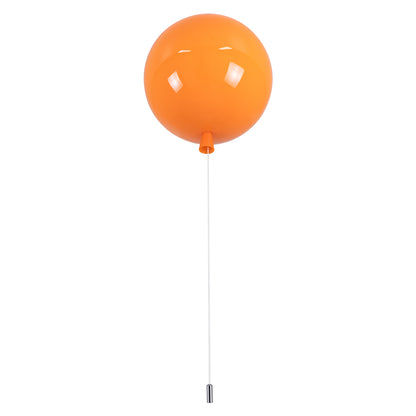 BALLOON 00650 Παιδικό Φωτιστικό Οροφής με Ντουί 1 x E27 AC 220-240V IP20 - Πορτοκαλί - Μ30 x Π30 x Υ33