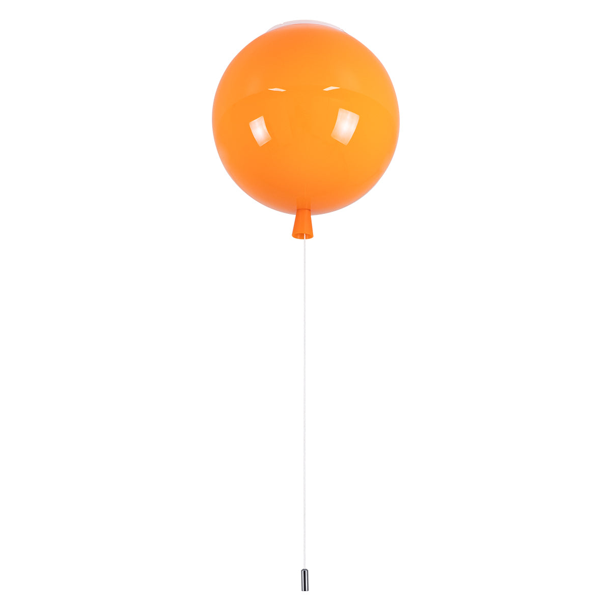 BALLOON 00650 Παιδικό Φωτιστικό Οροφής με Ντουί 1 x E27 AC 220-240V IP20 - Πορτοκαλί - Μ30 x Π30 x Υ33