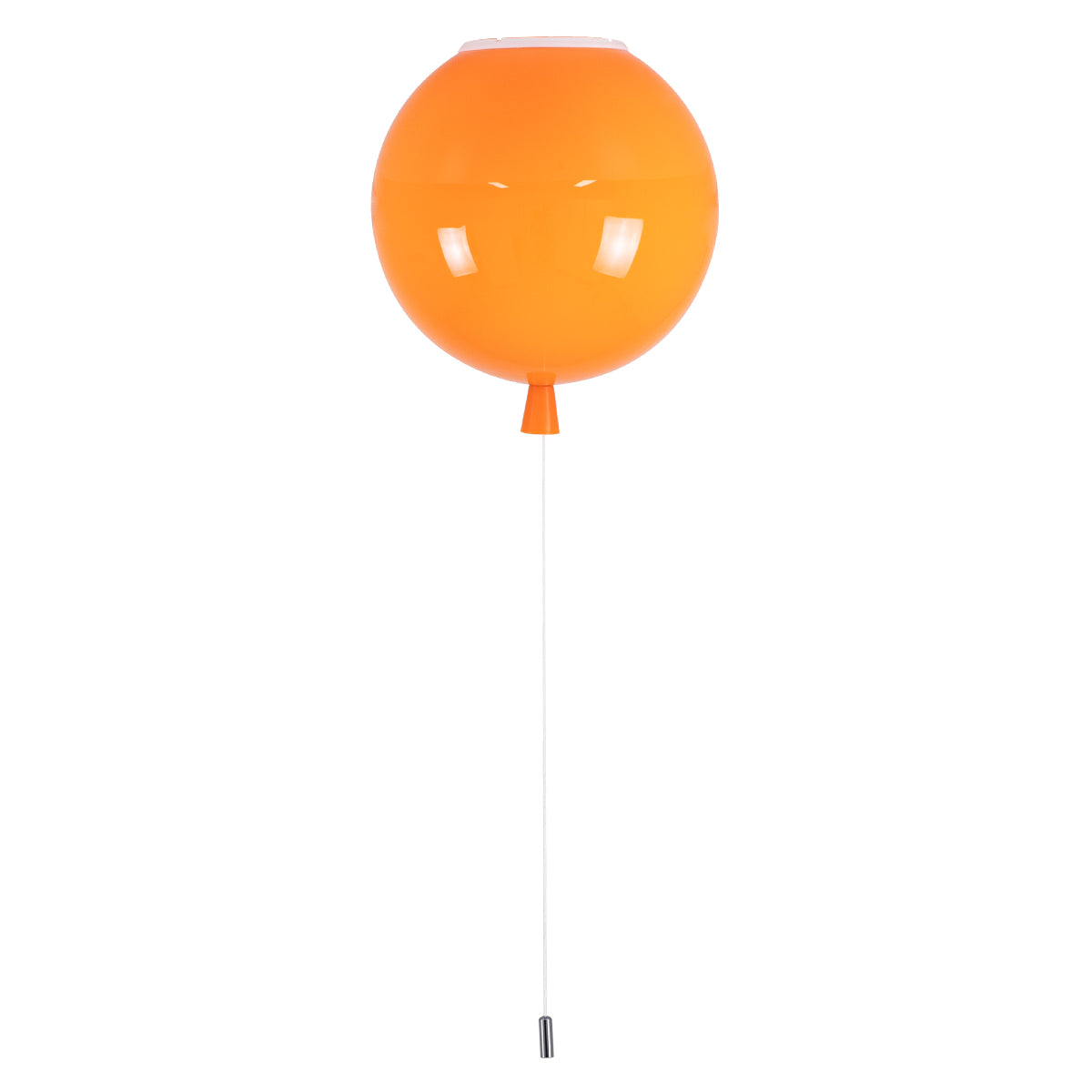 BALLOON 00650 Παιδικό Φωτιστικό Οροφής με Ντουί 1 x E27 AC 220-240V IP20 - Πορτοκαλί - Μ30 x Π30 x Υ33