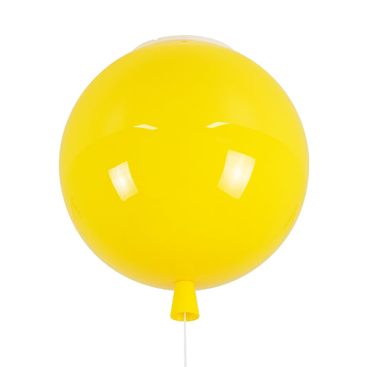 BALLOON 00651 Παιδικό Φωτιστικό Οροφής με Ντουί 1 x E27 AC 220-240V IP20 - Κίτρινο - Μ30 x Π30 x Υ33